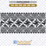 Female Polynesian Wrist Tattoo Vector Elegant Tribal Wrist Band Design For Womens Arm