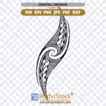 Samoan pattern tribal tattoo design