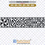 Tattoo tribal Tongan design border
