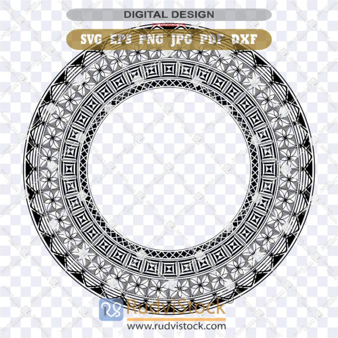 Tongan Polynesian Svg Circle Tattoo Tribal Design: PNG & More Formats ...