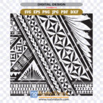 Island Pattern SVG: Download for Sticker Printing