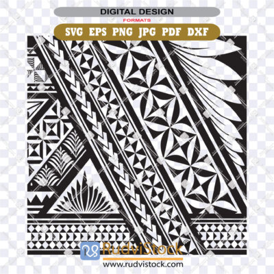 Island Pattern SVG: Download for Sticker Printing
