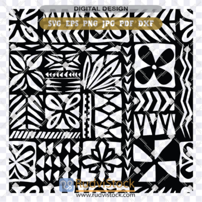 Cook Islands pattern seamless background vector for traditional tribal fabric print.