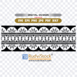 Fijian tattoo tribal band design