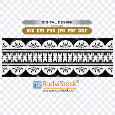 Fijian tattoo tribal band design