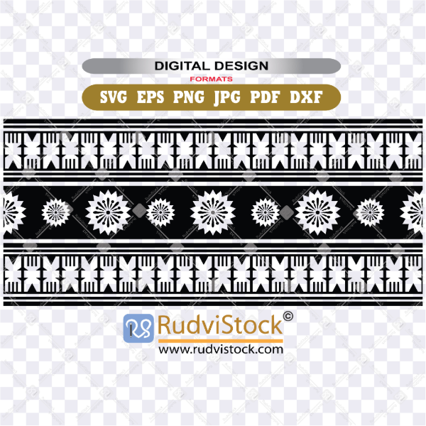 Fijian tattoo tribal band design