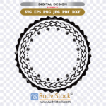 Tribal print | Samoan Circle Tatau Malu | EPS, PDF, SVG, DXF, PNG, JPG | Files for Instant Download