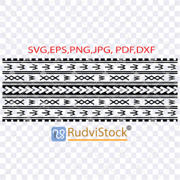 Polynesian Tattoo Design Bracelet Tribal Vector Geometric Maori Patterns For Bicep