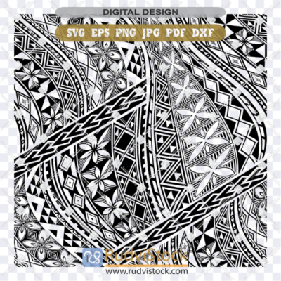 Polynesian seamless fabric background vector for tropical textile print.