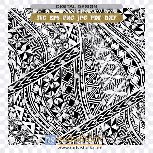 Polynesian seamless fabric background vector for tropical textile print.