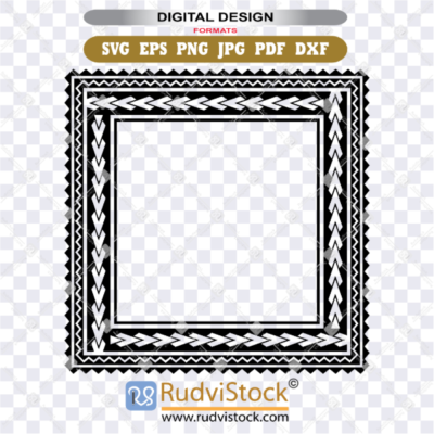 Polynesian Frame tattoo design