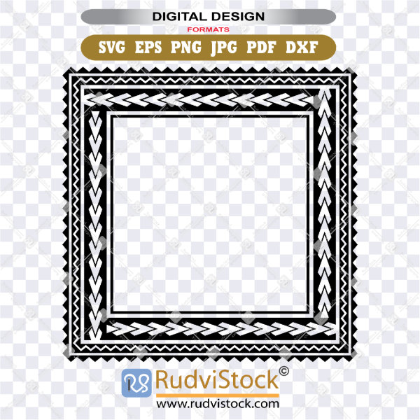 Polynesian Frame tattoo design