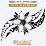 Grab this high-res flower Polynesian pattern for stationary and card printing