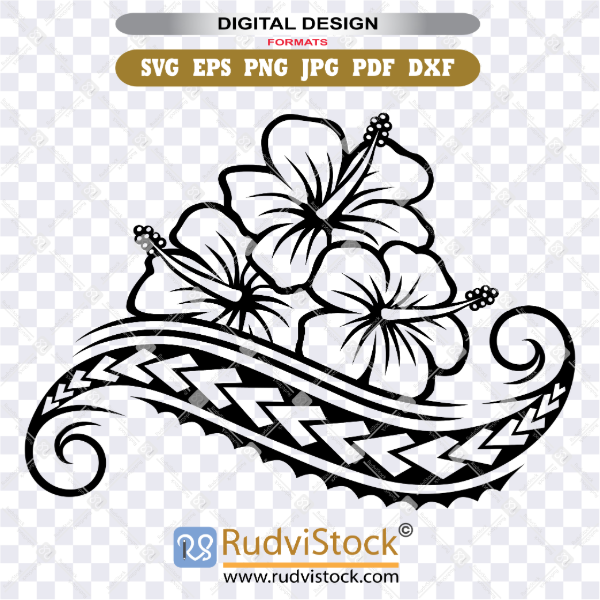 Start your project with this Polynesian vector for offset printing