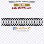 Scalable Polynesian Tattoo tribal vector pattern for Cricut, silhouette cutting, and DIY craft projects.