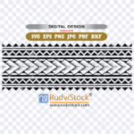 Stencil Of Polynesian Tattoo Bracelet Maori Tribal Vector Design For Tattoo Artists