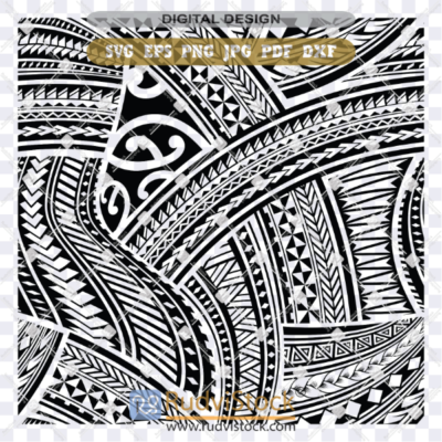 Samoan seamless background vector for traditional tribal fabric print.