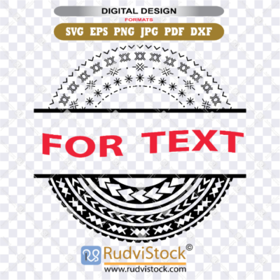 Samoan Pe’a and Malu Designs | Samoan Malu Circle Designs For Female Name | SVG, PNG Template | Instant Digital Download