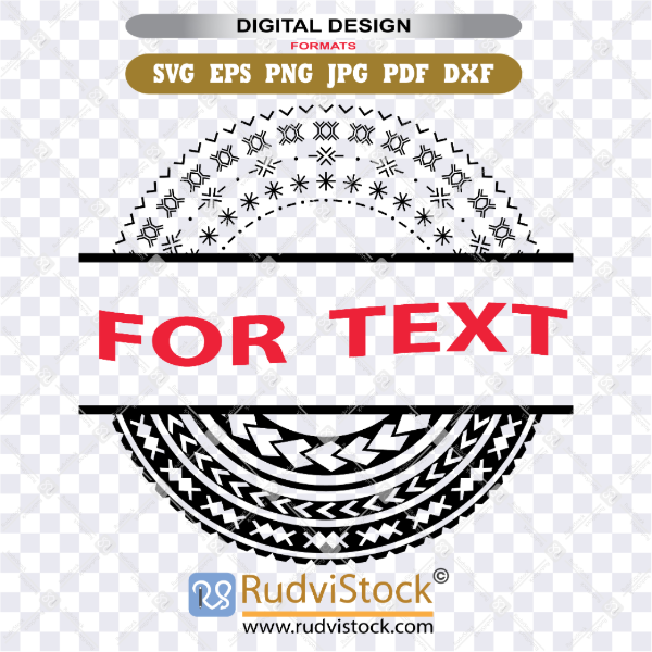 Samoan Pe’a and Malu Designs | Samoan Malu Circle Designs For Female Name | SVG, PNG Template | Instant Digital Download