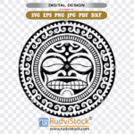 Samoan circle tattoo tribal totem design