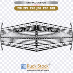 Polynesian tribal tattoo band design pattern