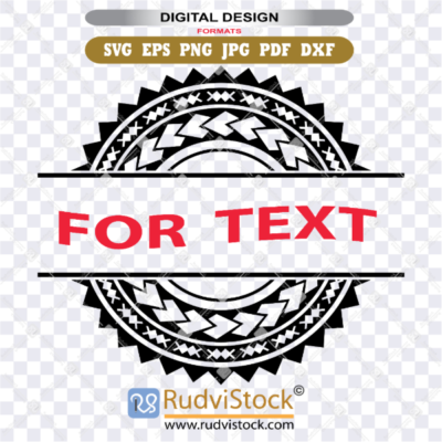 Polynesian Circle Tattoo Design Aboriginal Samoan Vector For Sublimation Projects