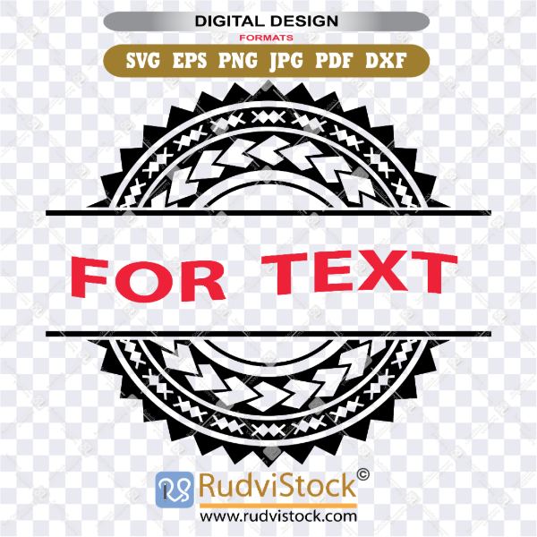 Polynesian Circle Tattoo Design Aboriginal Samoan Vector For Sublimation Projects