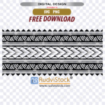 High-quality Polynesian tattoo tribal art featuring traditional Maori ornaments and ethnic frame styles.