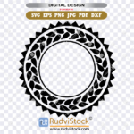 Maori Style Round Tattoo Pattern For Instant Download Svg Png For Shirt Desigsn