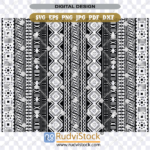 Fijian Tapa Pattern Background