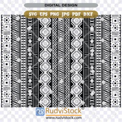 Fijian Tapa Pattern Background