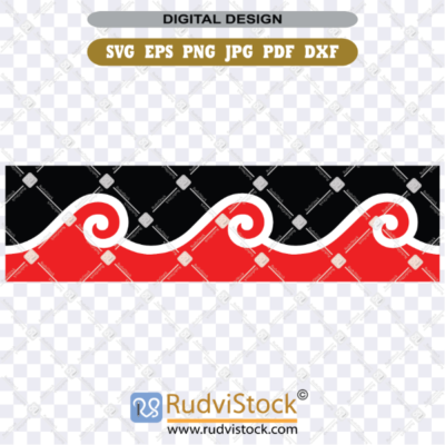 Maori SVG Pattern Seamless Border