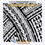 Rudvistock Samoan Pattern Tattoo Tribal Background SVG authentic file