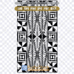 Tongan Tapa Pattern Background Clipart SVG | Instant Download