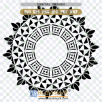 Tongan design circle pattern SVG, instant download