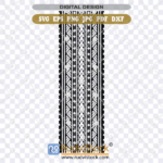 Samoan Tribal Pattern Border SVG Design