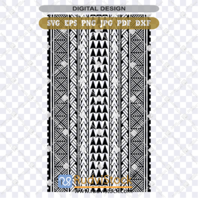 Polynesian Samoan Tribal SVG Graphic Border