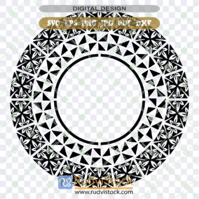 Tongan Design Circle Border Pattern