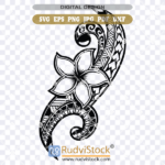 Polynesian Flowers tattoo Tribal Design