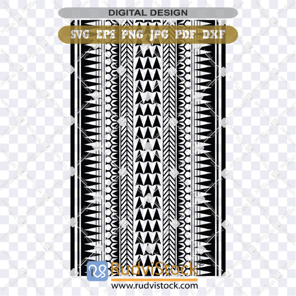samoan_b_t Polynesian Samoan Tribal Seamless Border SVG, PNG and More