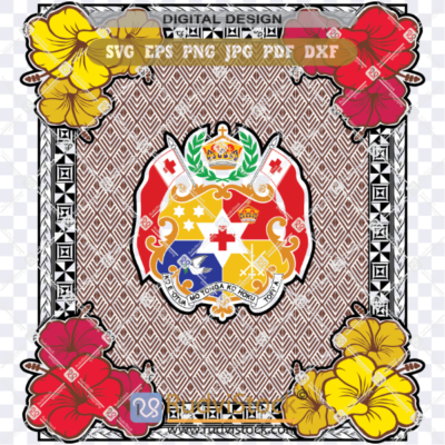 Tongan Coat of arms Design | Tonga Shield Background