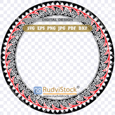 Maori Tribal Circle Pattern SVG