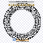Polynesian Circle Pattern Tribal Design Svg