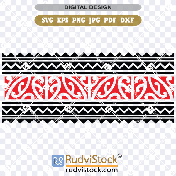 maori_pattern_border Maori tattoo pattern seamless border SVG