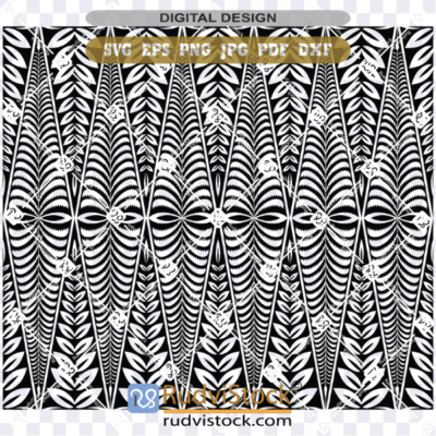 Tongan Pattern Kupesi Design Background SVG