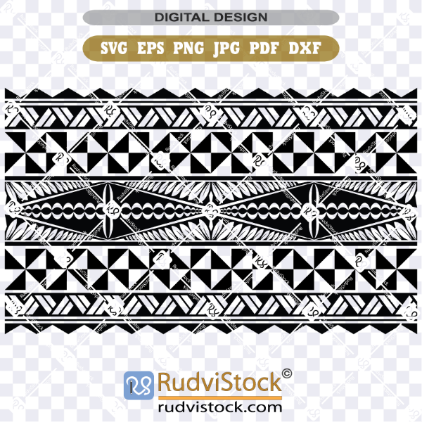 Band Tongan Tribal pattern design SVG