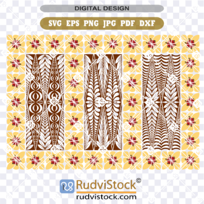 Tongan tapa pattern kupesi Designs SVG