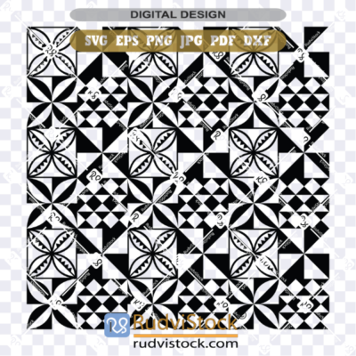 Polynesian Tongan patterns Background Tile SVG