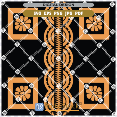 Tongan Tapa Patterns Print Background